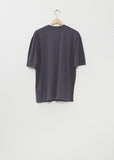 Cotton Linen Simple T-Shirt — Slate Blue