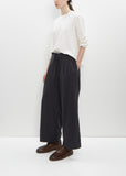 Deep Pockets Wide Leg Pants Long — Anthracite