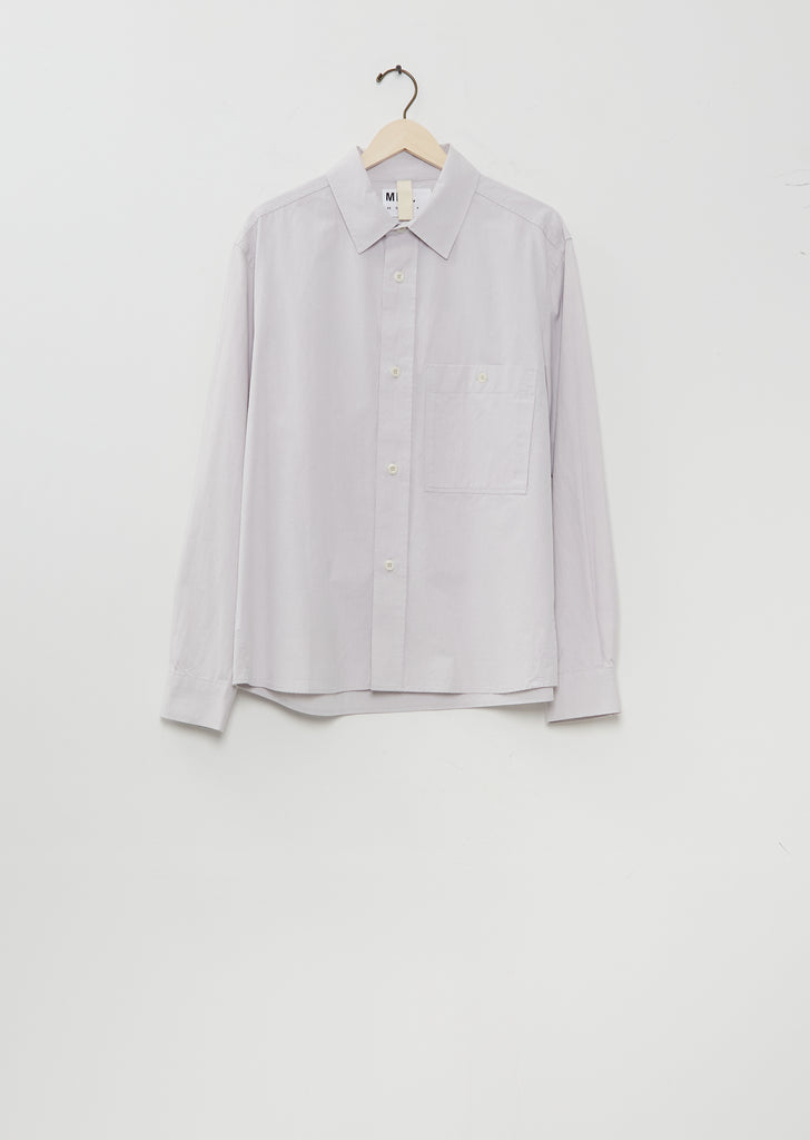 Overall Cotton Shirt — Pebble