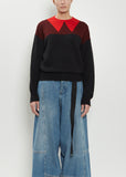Intarsia Wool Crewneck Knit