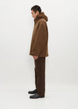 Men's Boxy Duffle Coat — Olive Brown