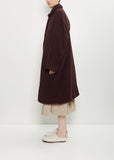 Big Blobby Cashmere Coat — Prune