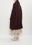 Big Blobby Cashmere Coat — Prune
