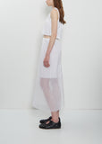 Donna Embroidered Skirt — White