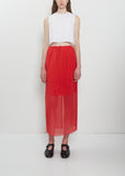 Donna Embroidered Skirt — Red