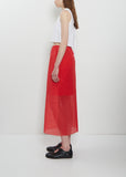 Donna Embroidered Skirt — Red