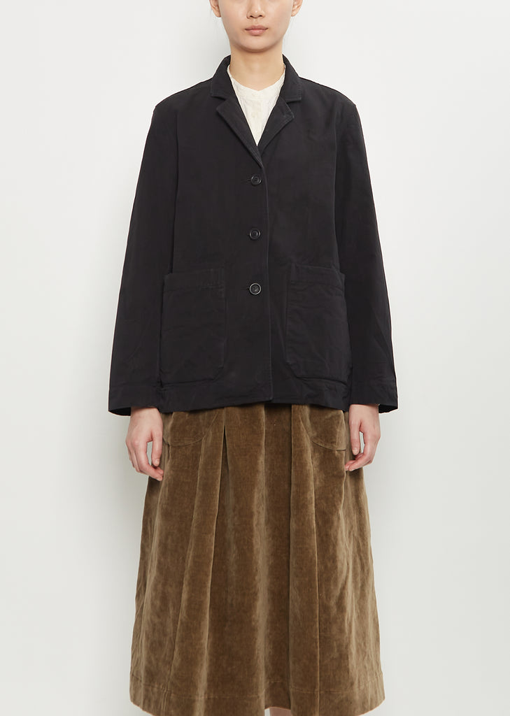 Workwear Puddy Cotton Jacket — Pitch Black