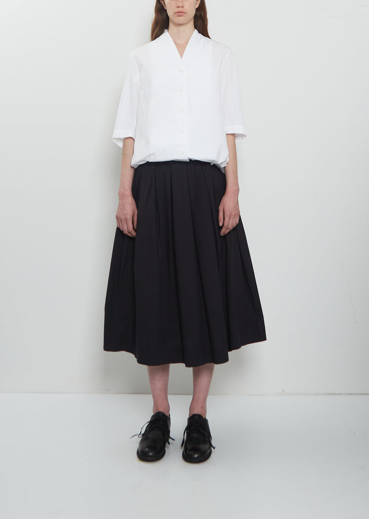 Simple Rideaux Cotton Skirt