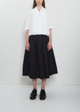 Simple Rideaux Cotton Skirt