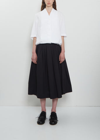 Simple Rideaux Cotton Skirt