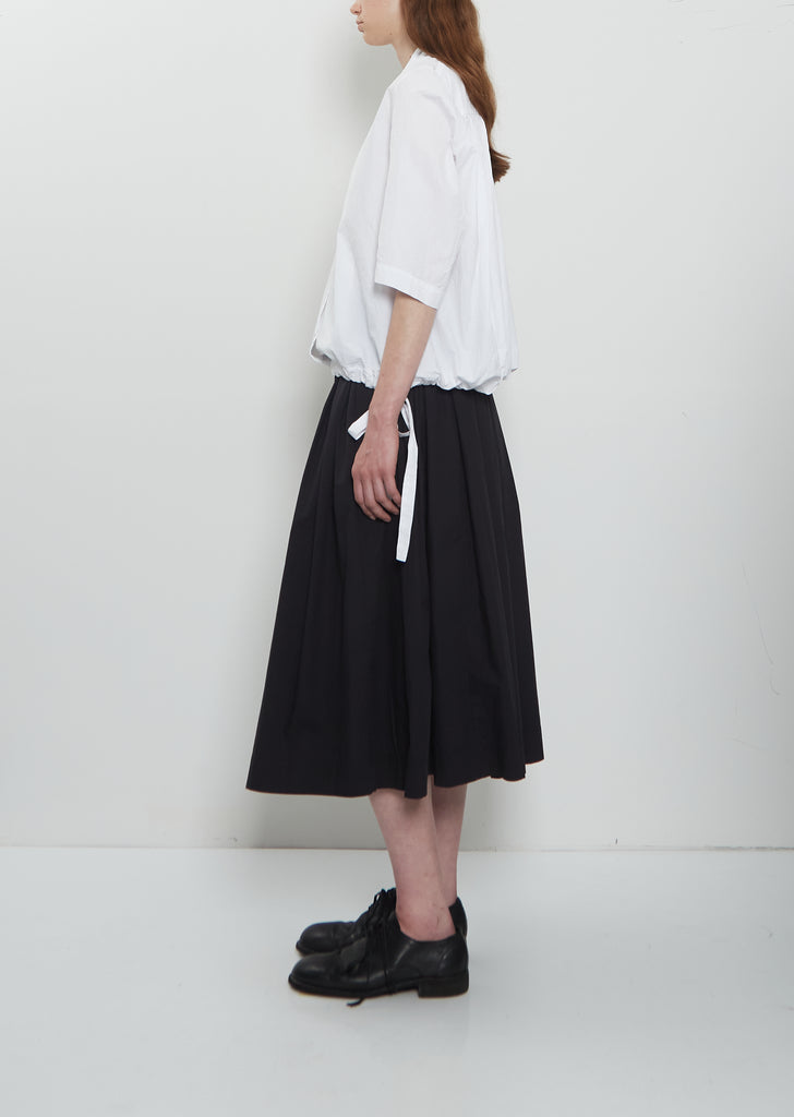 Simple Rideaux Cotton Skirt