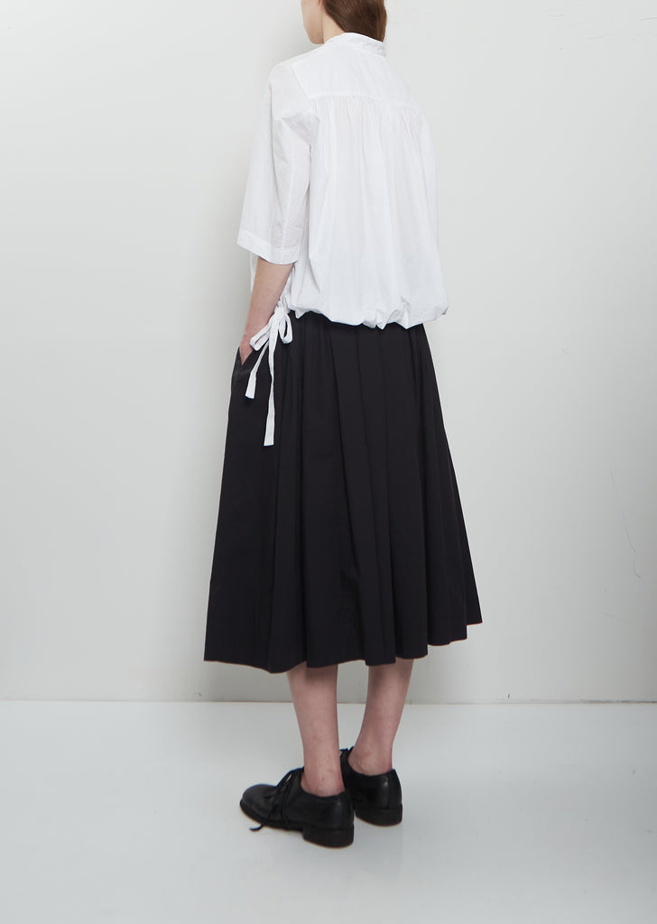 Simple Rideaux Cotton Skirt