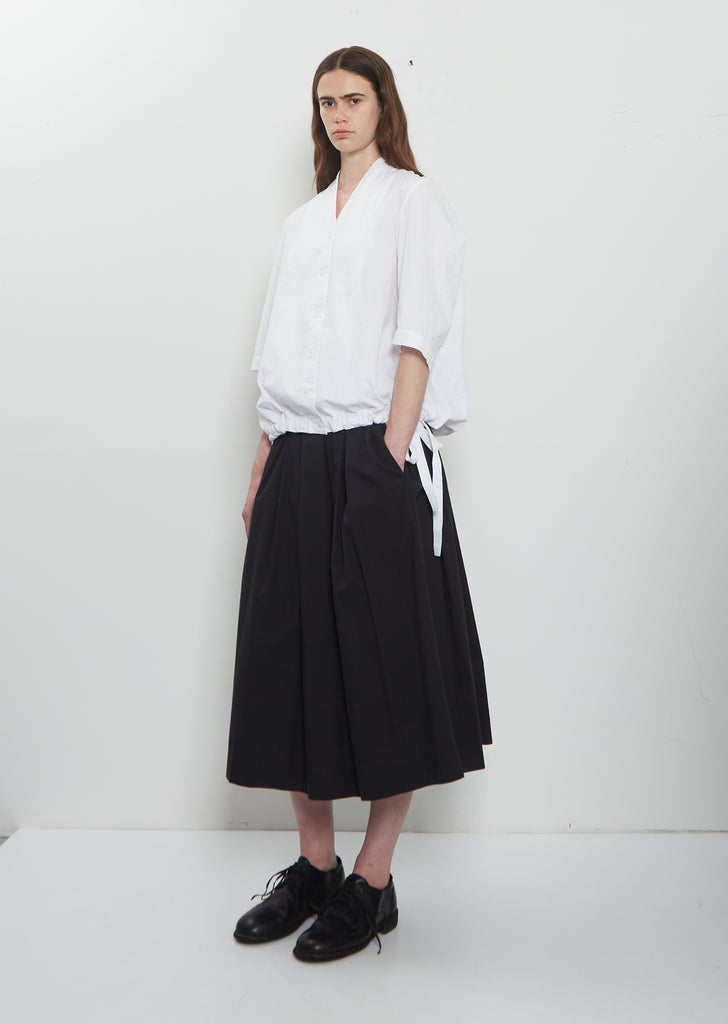Simple Rideaux Cotton Skirt