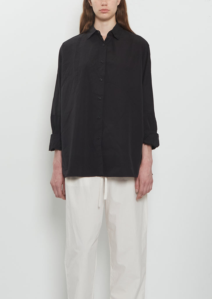 Waga Cotton Shirt — Black