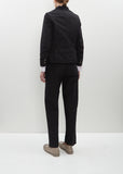 Tyrol Cotton-Linen Jacket — Black Pois