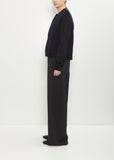 Tricot Wool Cashmere Vest — Navy