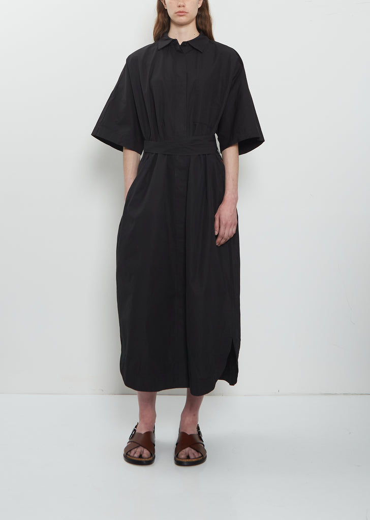 Waga Cotton Dress — Black