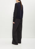 Tricot Wool Cashmere Vest — Navy