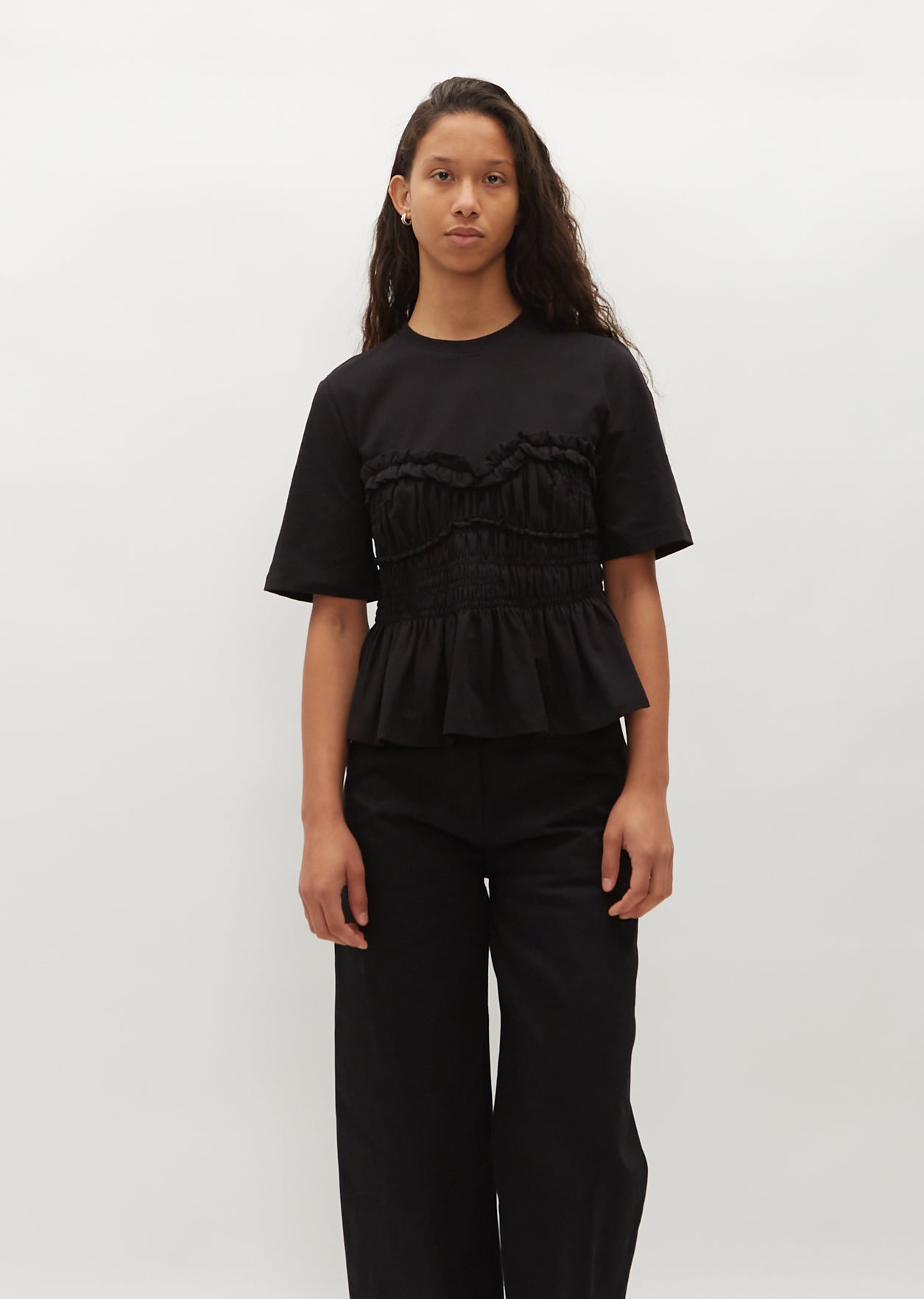 【Cecilie Bahnsen】Vilde ビスチェ レイヤード Tシャツ Vilde T-Shirt – La Garçonne