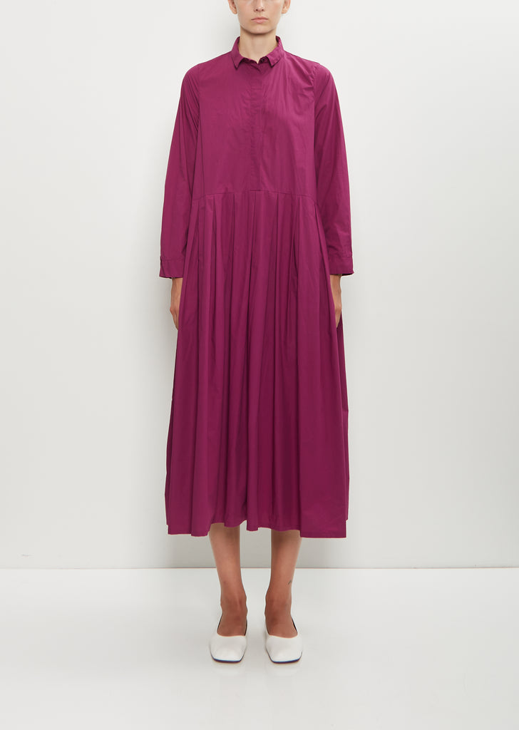 Lena Cotton Dress — Raspberry