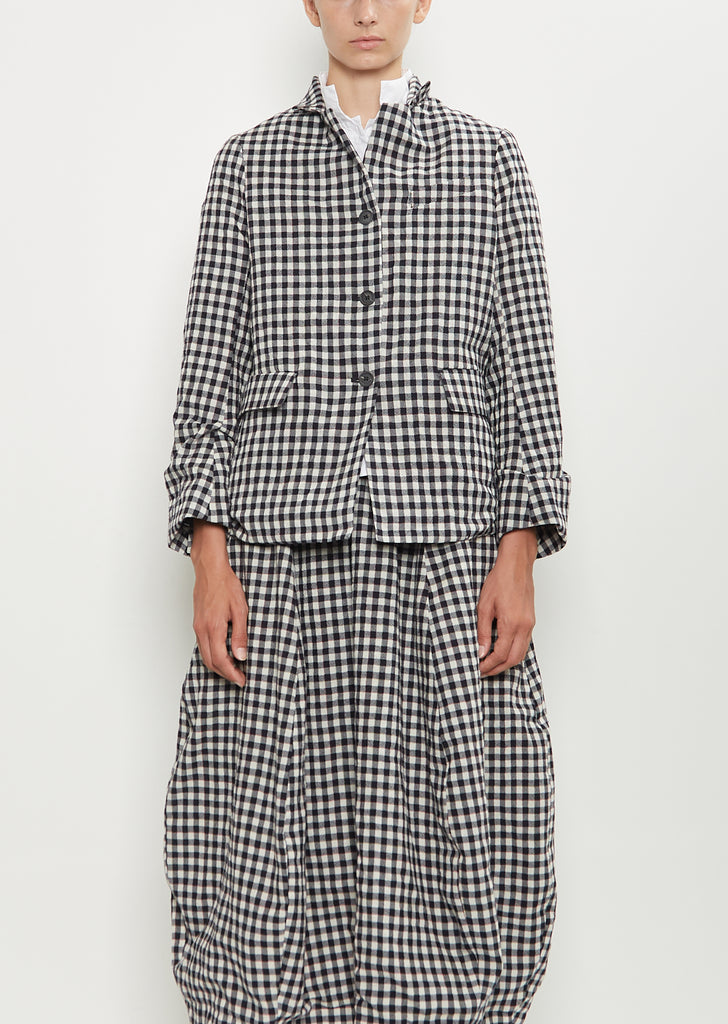 Giulia Wool Jacket — Check