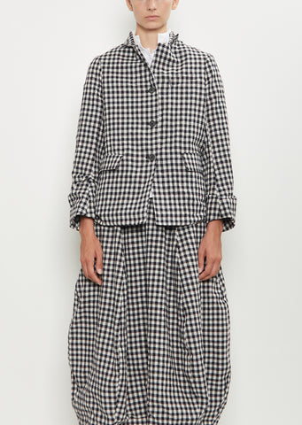 Giulia Wool Jacket — Check