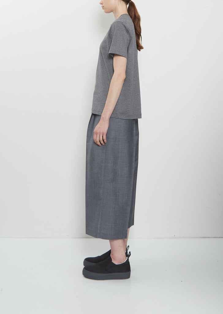 Tag Fine Cotton Jersey T-Shirt — Mid-Grey