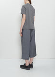 Tag Fine Cotton Jersey T-Shirt — Mid-Grey