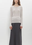 Ribbed Round Neck Pullover