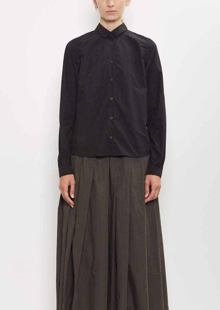 Tyrol Cotton Shirt — Black