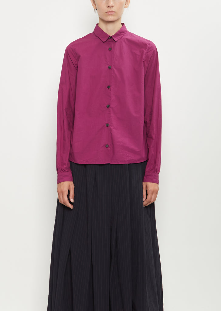 Tyrol Cotton Shirt — Raspberry