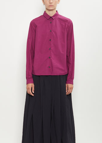 Tyrol Cotton Shirt — Raspberry