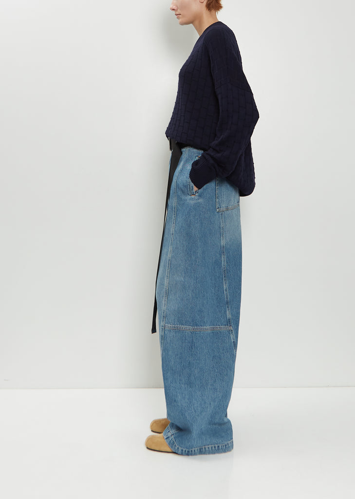 Wide Denim Trousers