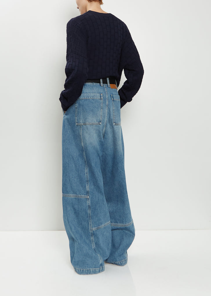 Wide Denim Trousers