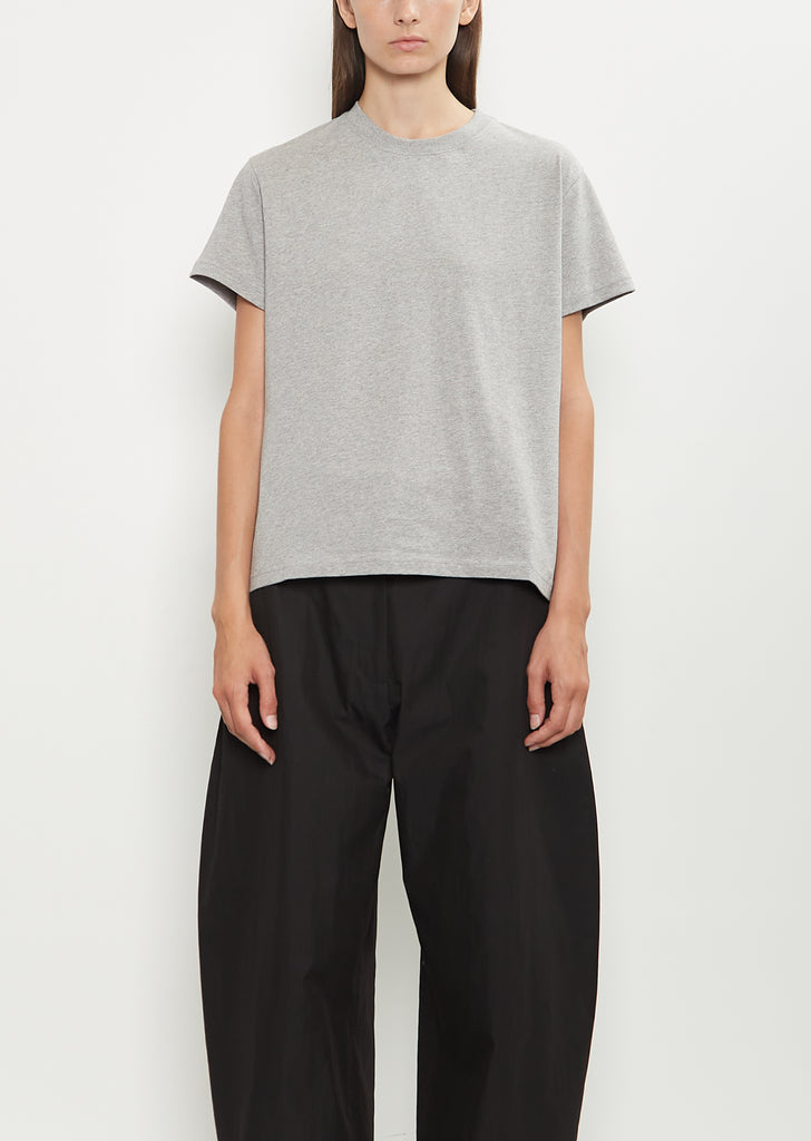 Marine Cotton Tee — Grey Marl