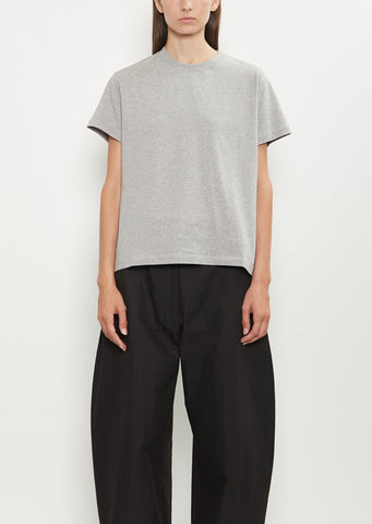 Marine Cotton Tee — Grey Marl