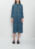 Stick Slash Silk Cotton Dress