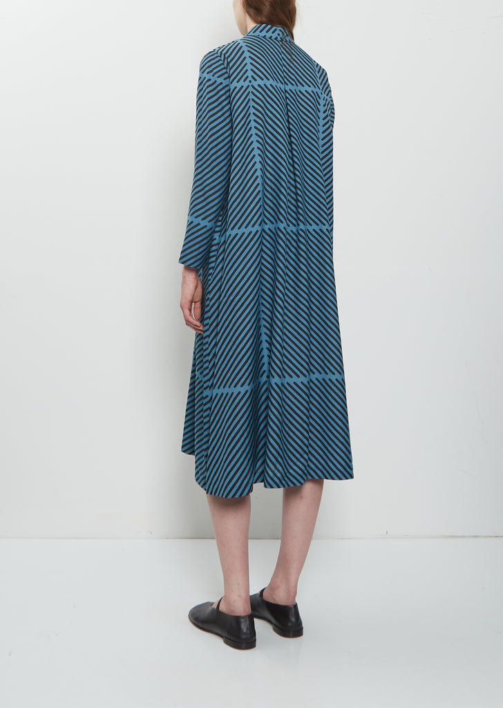 Stick Slash Silk Cotton Dress