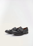 Shanghai Distressed Leather Loafer — Black