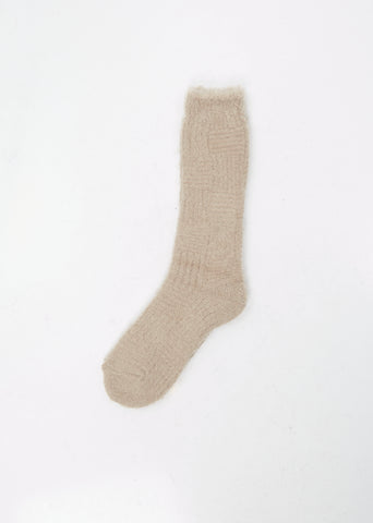 Links High Socks — Beige