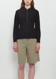 Wool Silk Knit Henley Top