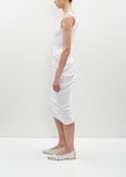 Hoteros Ribbed Jersey Dress — White
