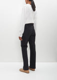 New Straight Jean Trousers — Black