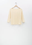 Didion Rib Tee — Pale Yellow