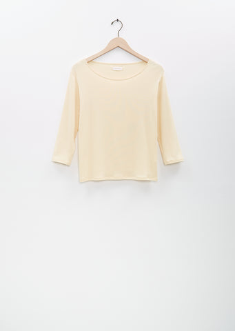 Didion Rib Tee — Pale Yellow