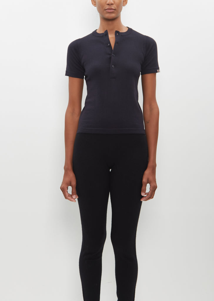 Cotton Cashmere n° 369 Eva Top — Navy