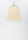 Didion Rib Tee — Pale Yellow