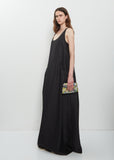 Embellished Jacquard Envelope Clutch