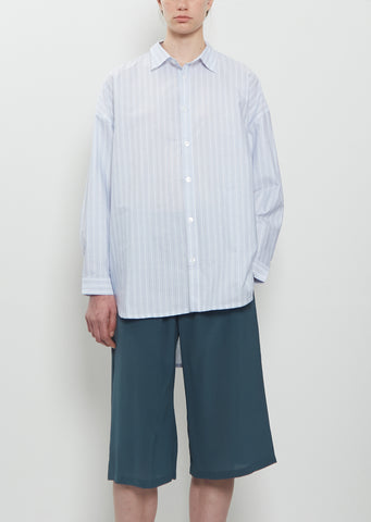 No. 5 Split Stripe Cotton Shirt