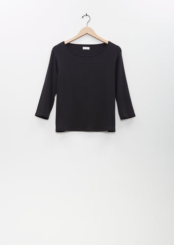 Didion Rib Tee — Black